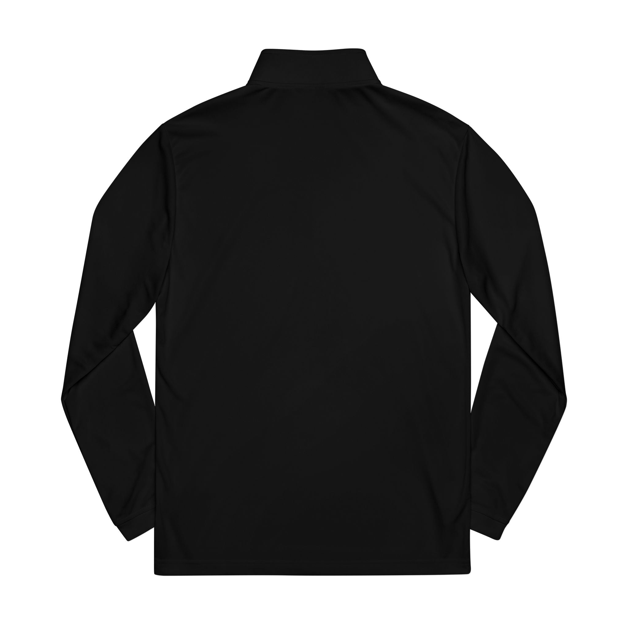 Embroidered Quarter-Zip Pullover — "Be true to yourself"
