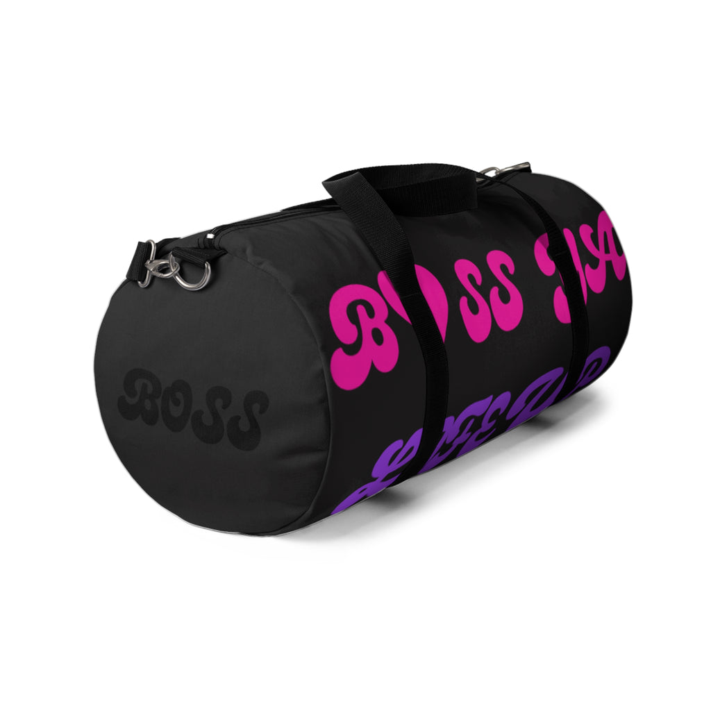 Boss Mama Duffle Bag — Pink & Purple 'Boss Mama' Travel Gym Bag