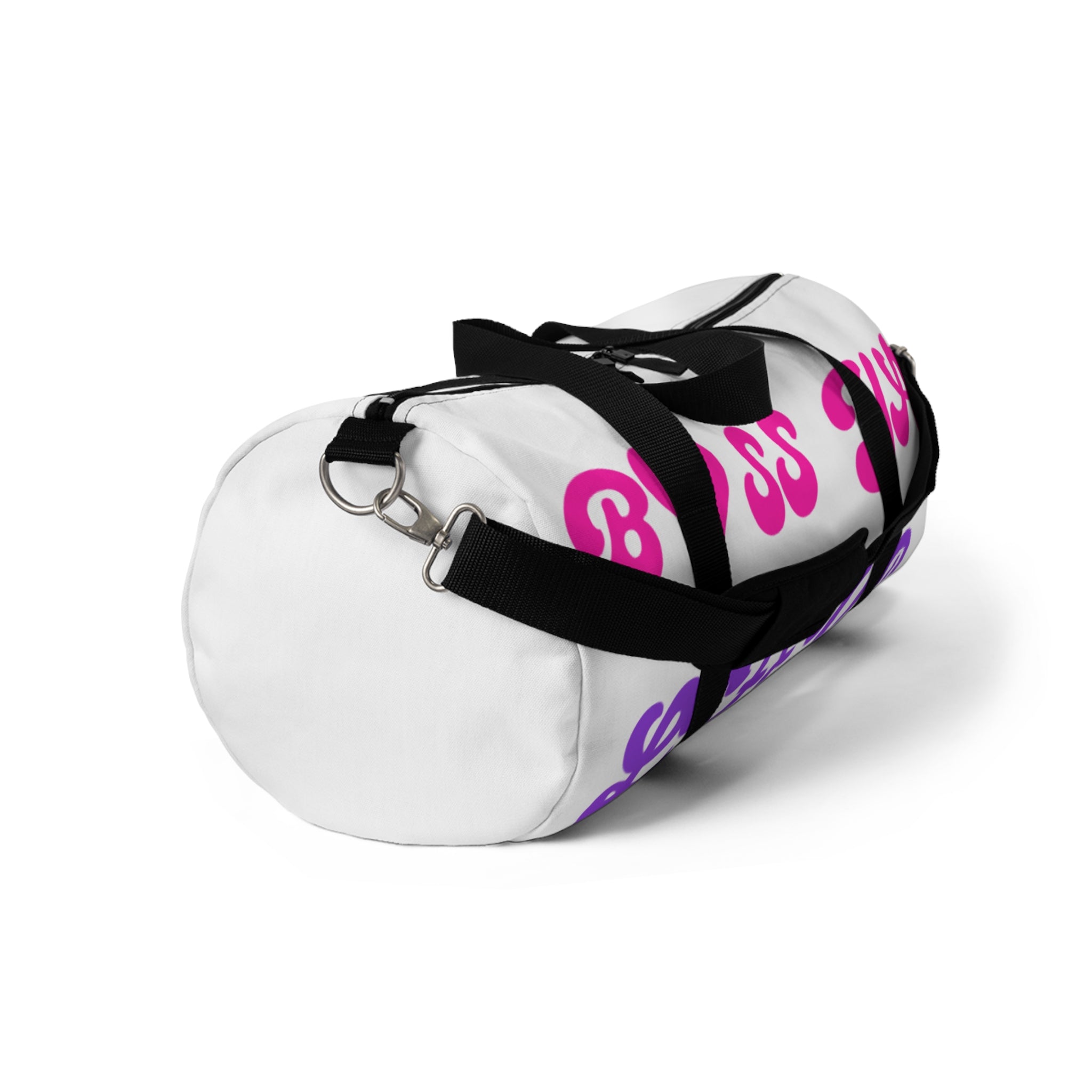Boss Mama Duffle Bag — Pink & Purple 'Boss Mama' Travel Gym Bag