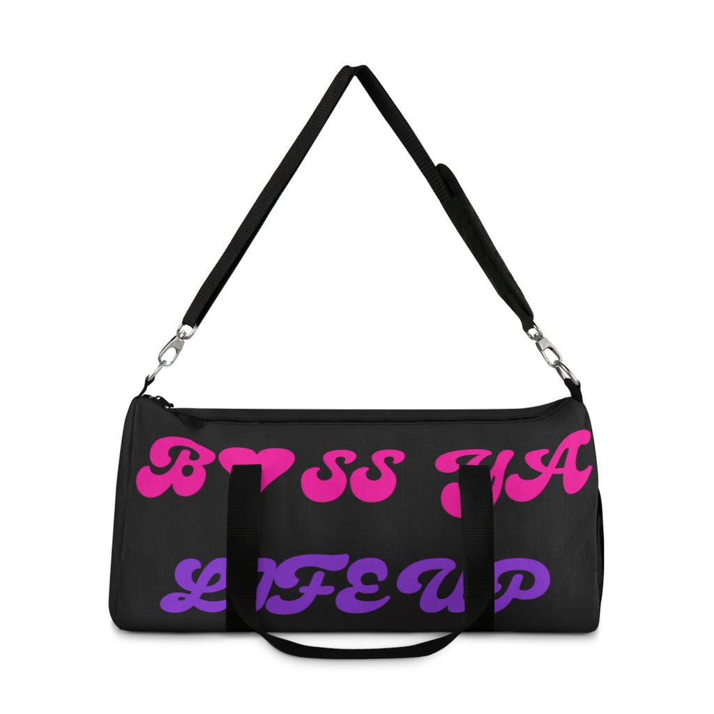 Boss Mama Duffle Bag — Pink & Purple 'Boss Mama' Travel Gym Bag