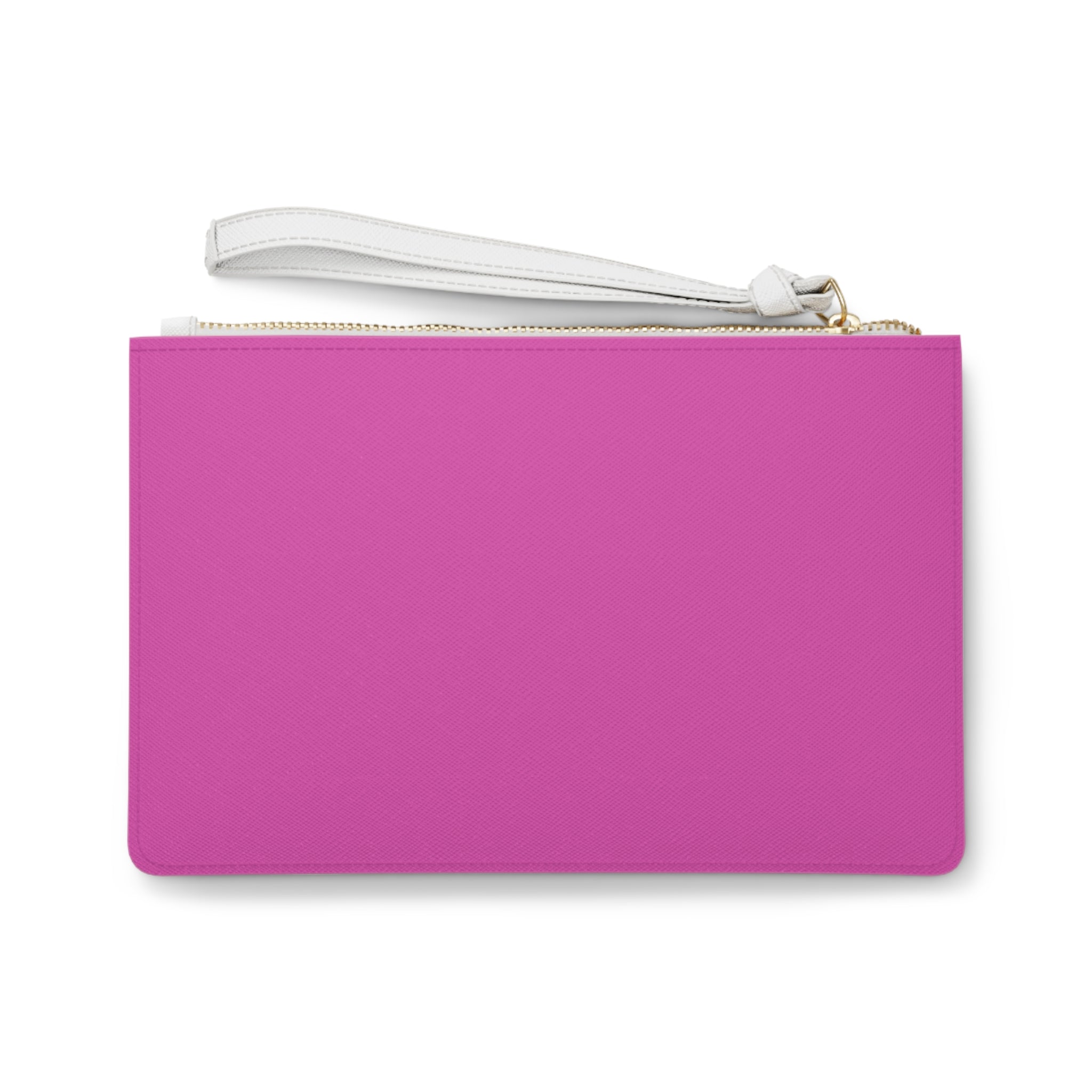 Pink Barbie Clutch Bag — Hot Pink Wristlet Purse with Retro Bubble Lettering