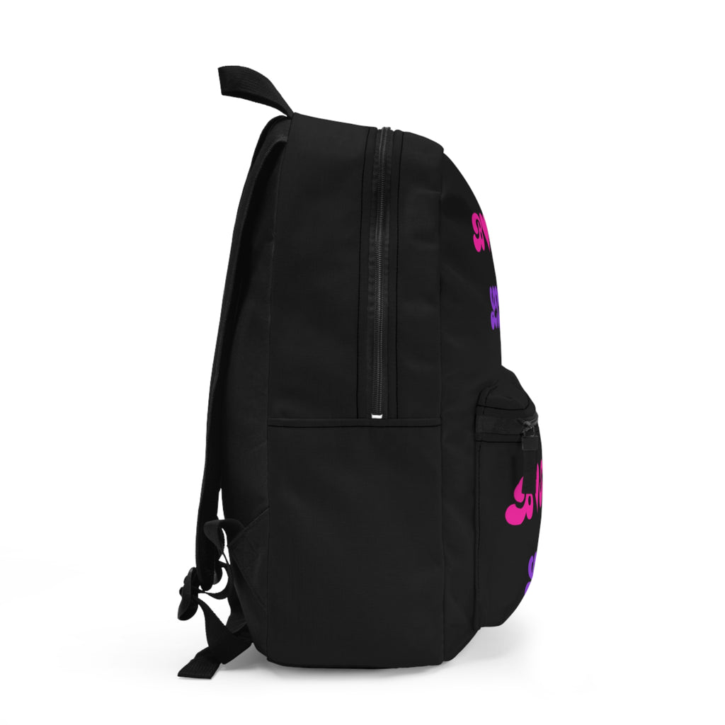Boss Ya Life Up Backpack — Bold Purple Motivational School & Everyday Bag