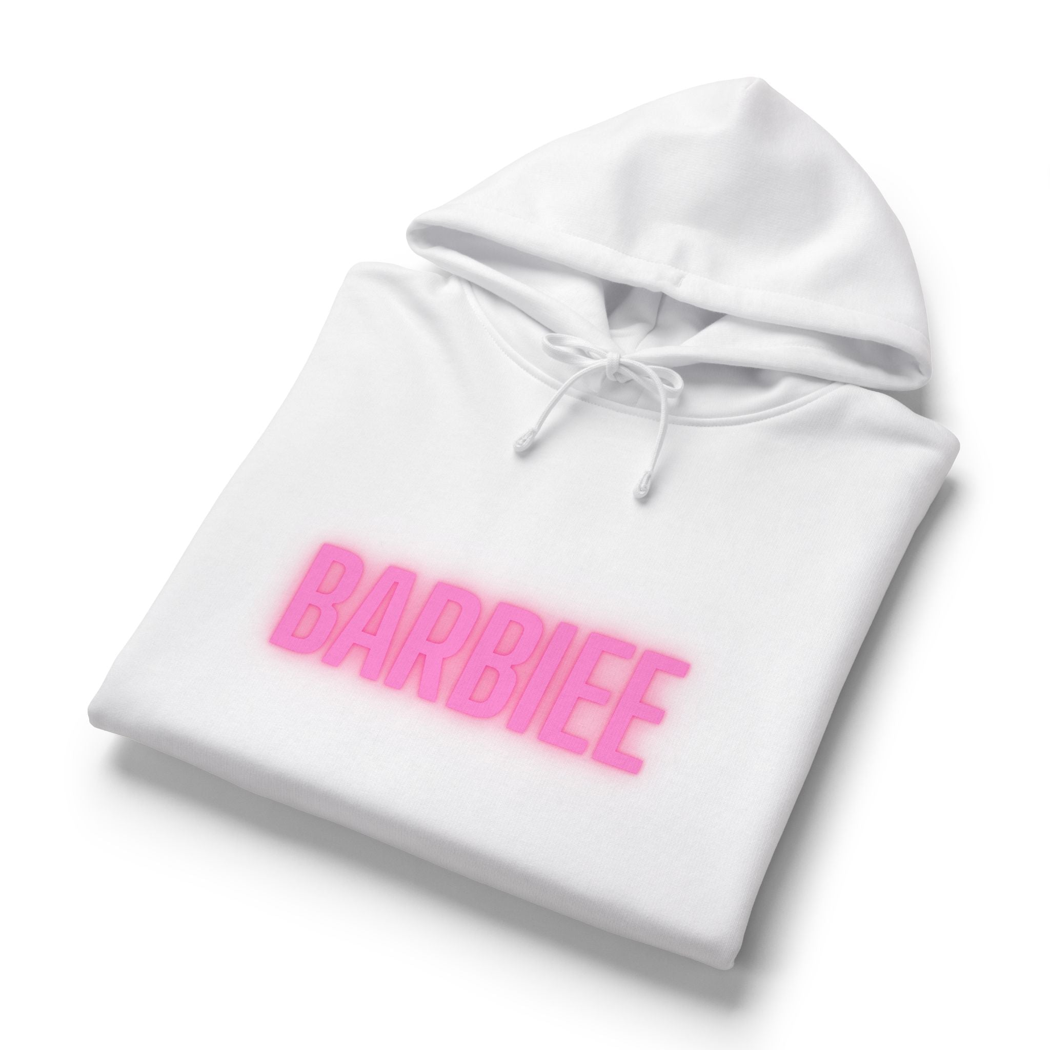 Barbiee Pink Neon Hoodie — "The Digital Goat" Graphic Women's Organic Hoodie