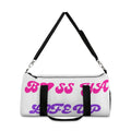 Boss Mama Duffle Bag — Pink & Purple 'Boss Mama' Travel Gym Bag