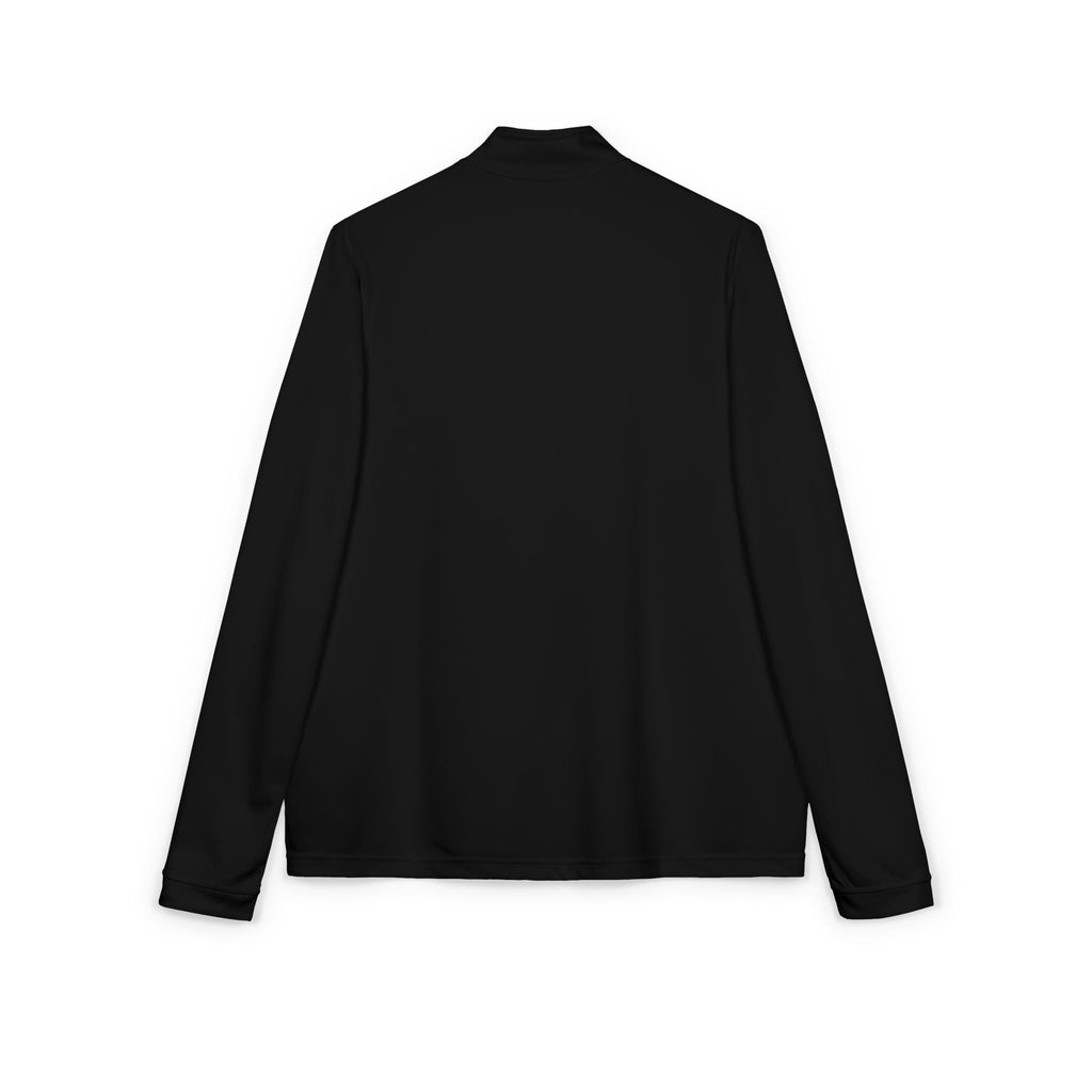 Embroidered Quarter-Zip Pullover — "Be true to yourself"