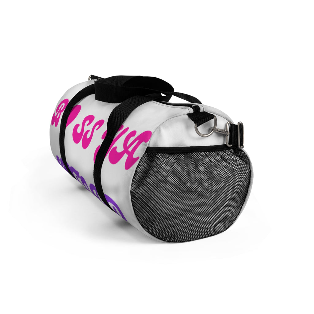 Boss Mama Duffle Bag — Pink & Purple 'Boss Mama' Travel Gym Bag