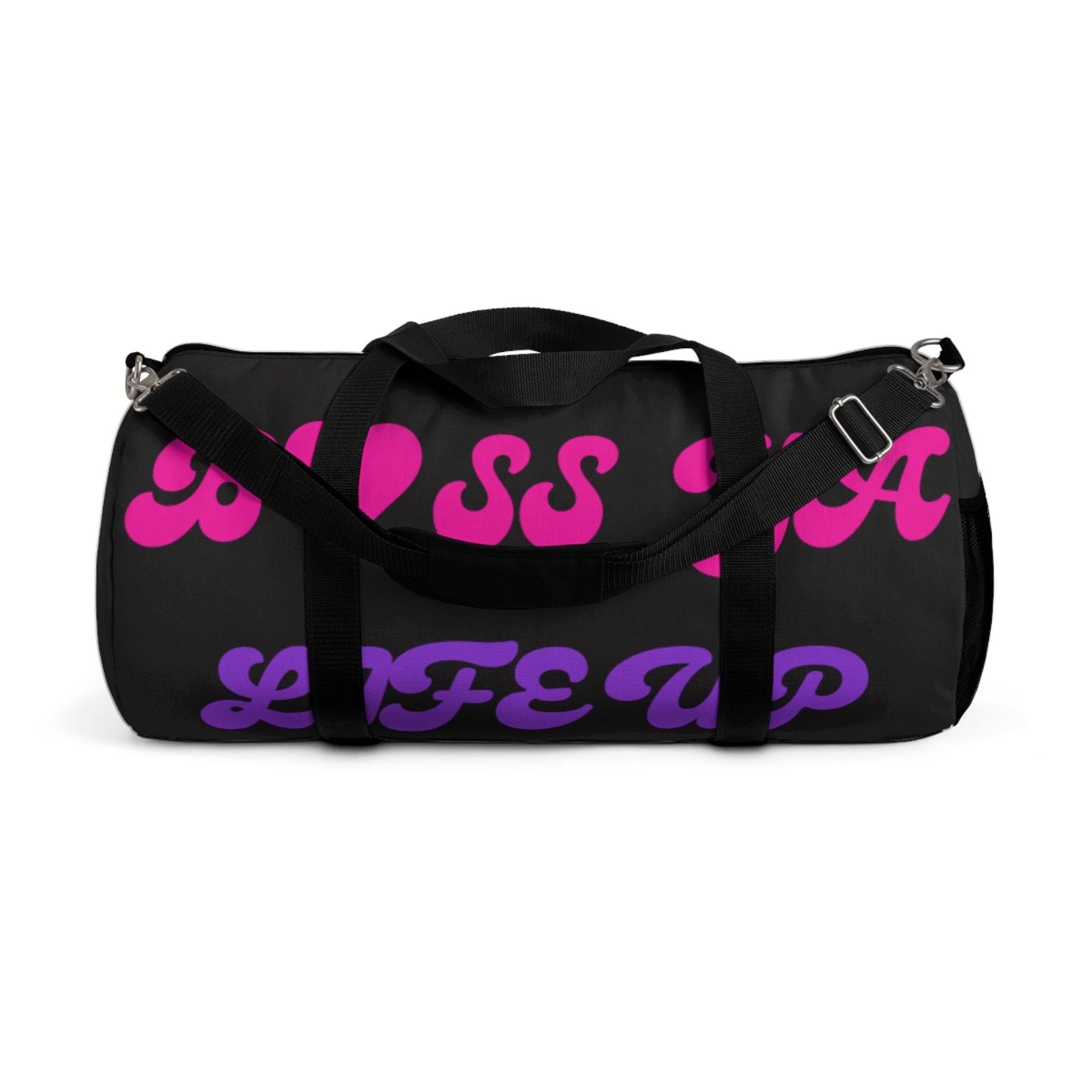 Boss Mama Duffle Bag — Pink & Purple 'Boss Mama' Travel Gym Bag