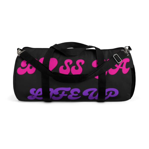 Boss Mama Duffle Bag — Pink & Purple 'Boss Mama' Travel Gym Bag