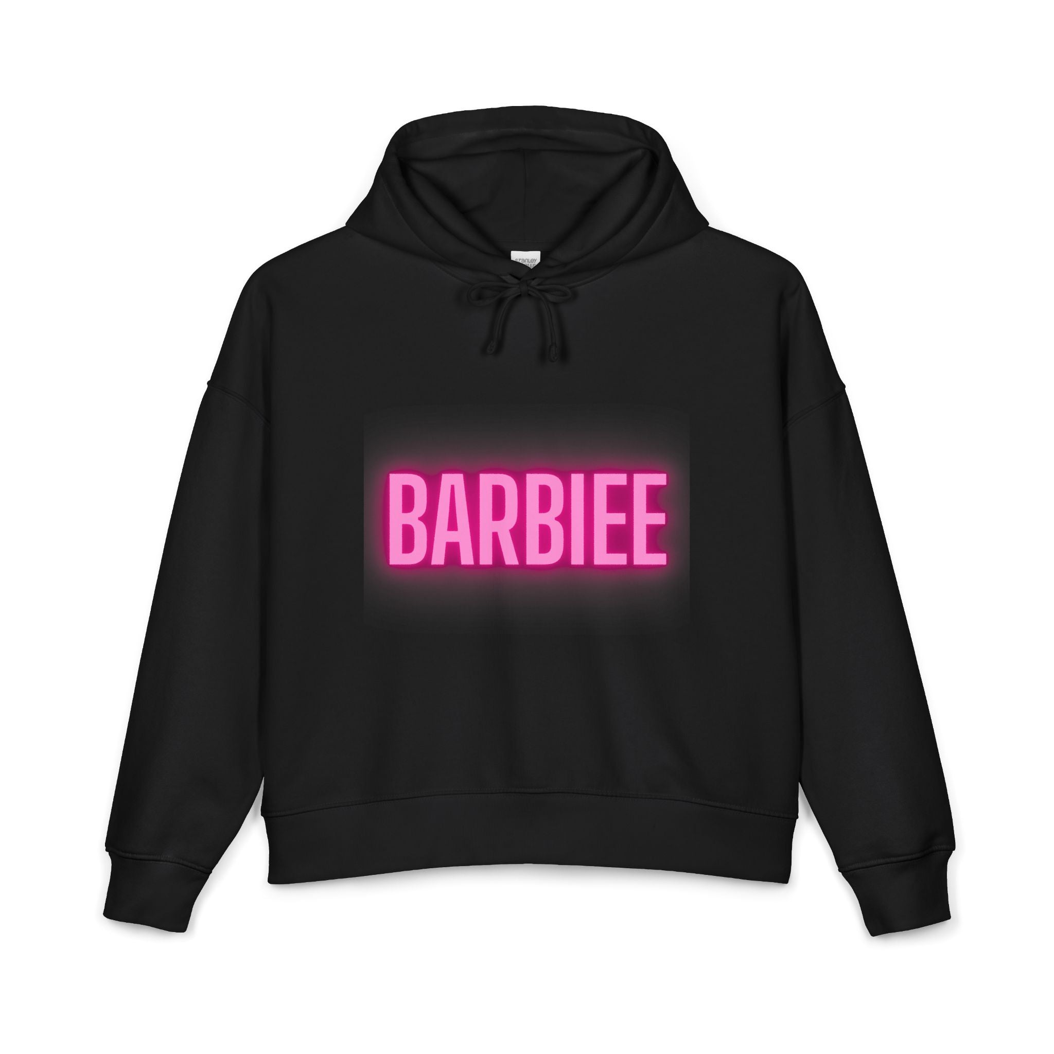 Barbiee Pink Neon Hoodie — "The Digital Goat" Graphic Women's Organic Hoodie
