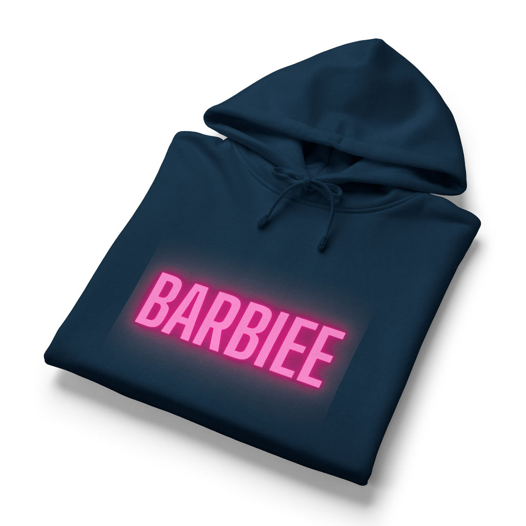 Barbiee Pink Neon Hoodie — "The Digital Goat" Graphic Women's Organic Hoodie