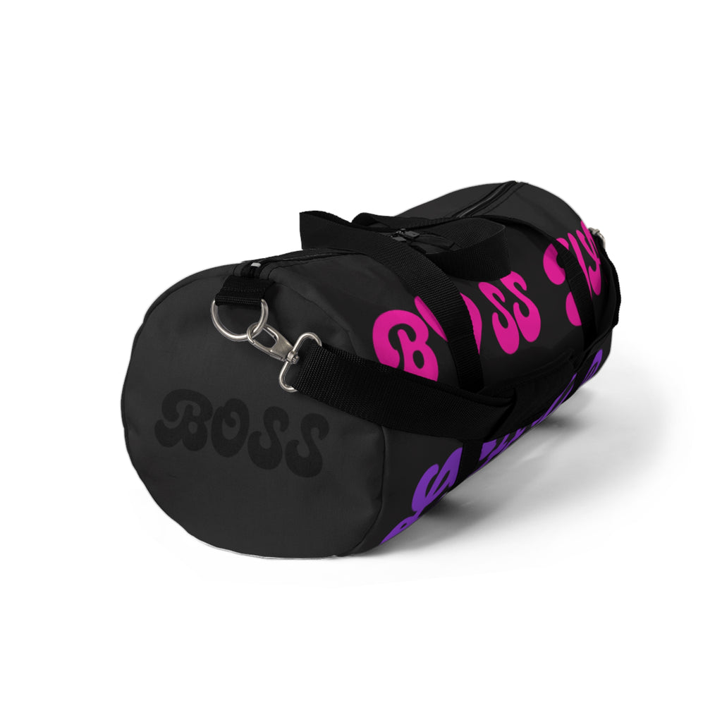 Boss Mama Duffle Bag — Pink & Purple 'Boss Mama' Travel Gym Bag