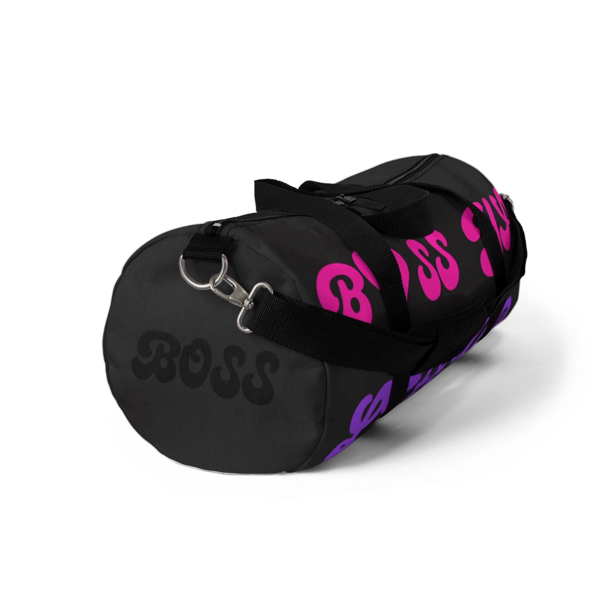 Boss Mama Duffle Bag — Pink & Purple 'Boss Mama' Travel Gym Bag