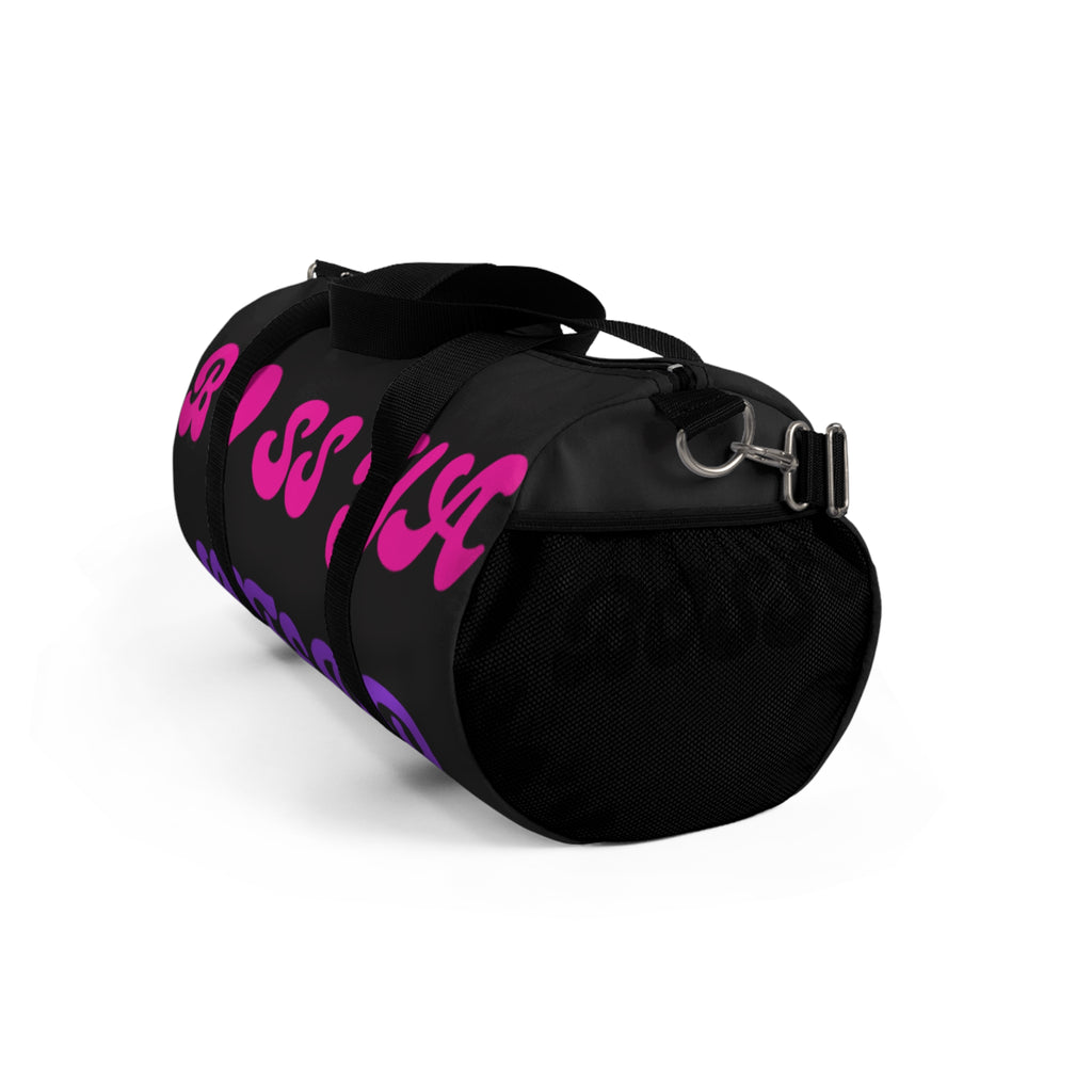 Boss Mama Duffle Bag — Pink & Purple 'Boss Mama' Travel Gym Bag
