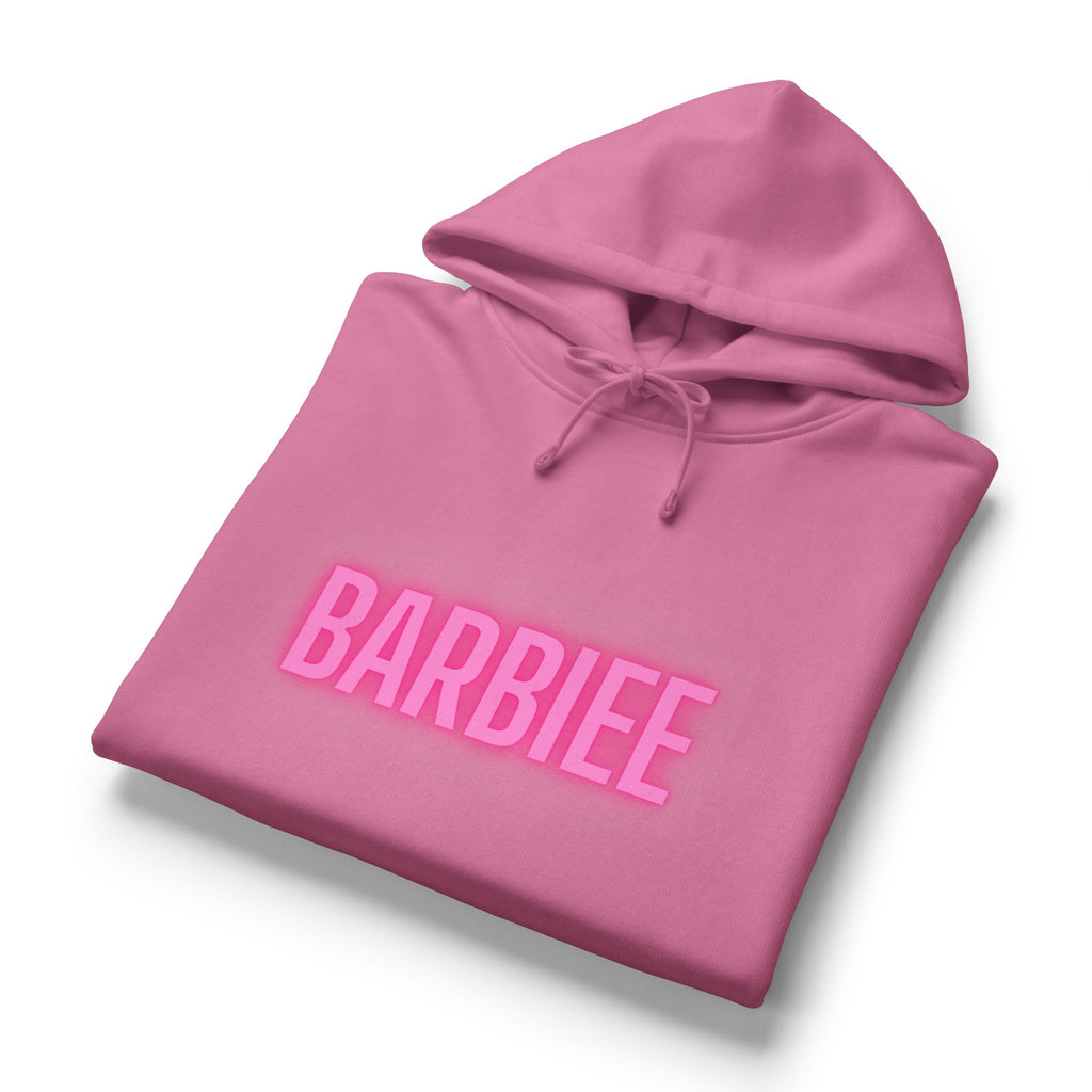 Barbiee Pink Neon Hoodie — "The Digital Goat" Graphic Women's Organic Hoodie