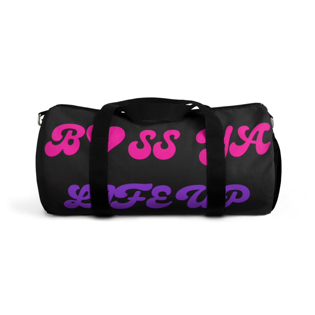 Boss Mama Duffle Bag — Pink & Purple 'Boss Mama' Travel Gym Bag