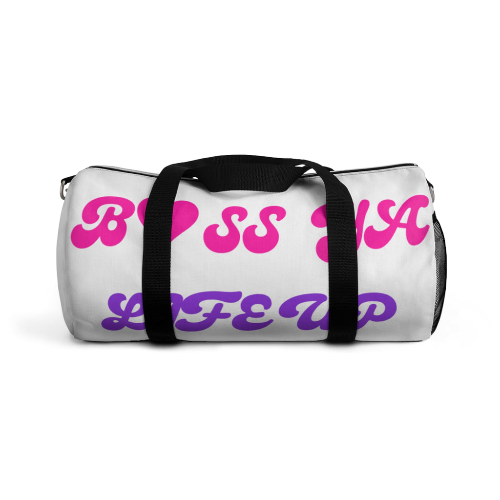Boss Mama Duffle Bag — Pink & Purple 'Boss Mama' Travel Gym Bag