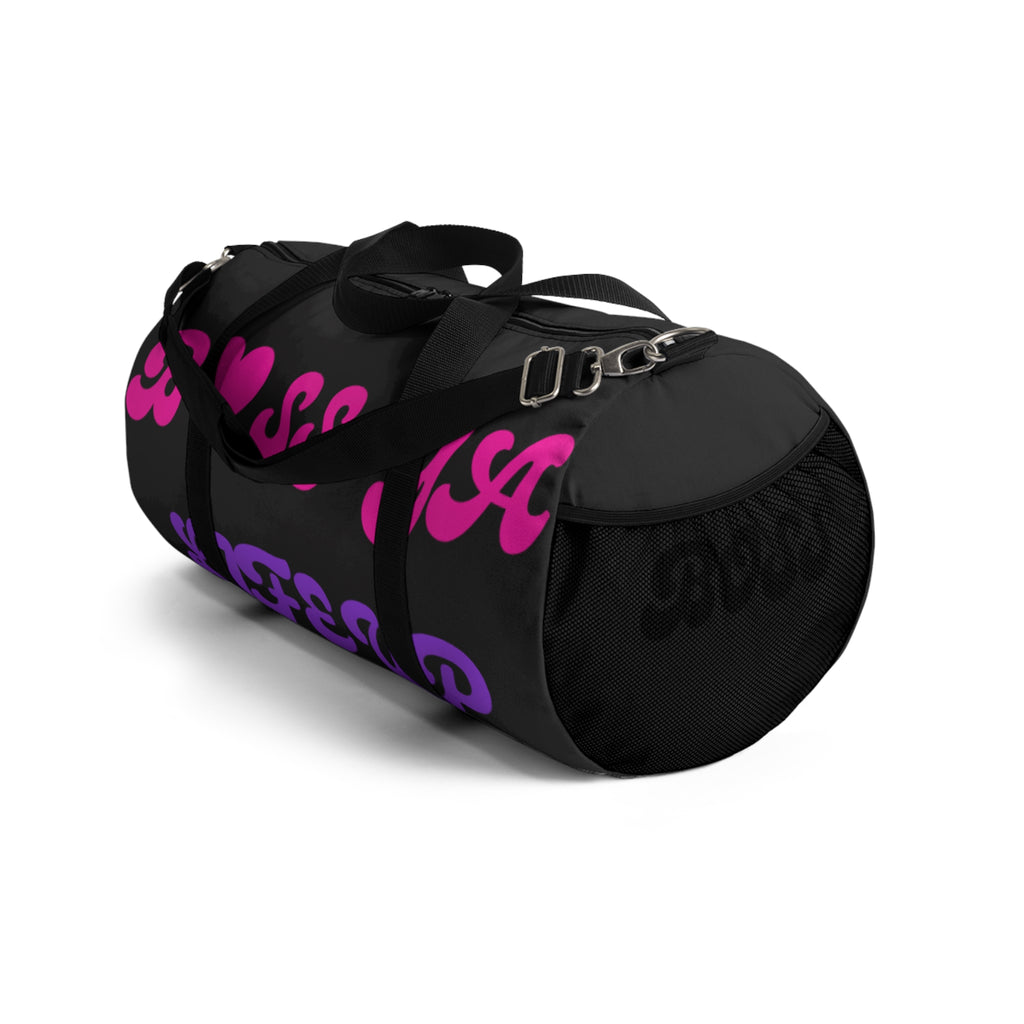Boss Mama Duffle Bag — Pink & Purple 'Boss Mama' Travel Gym Bag