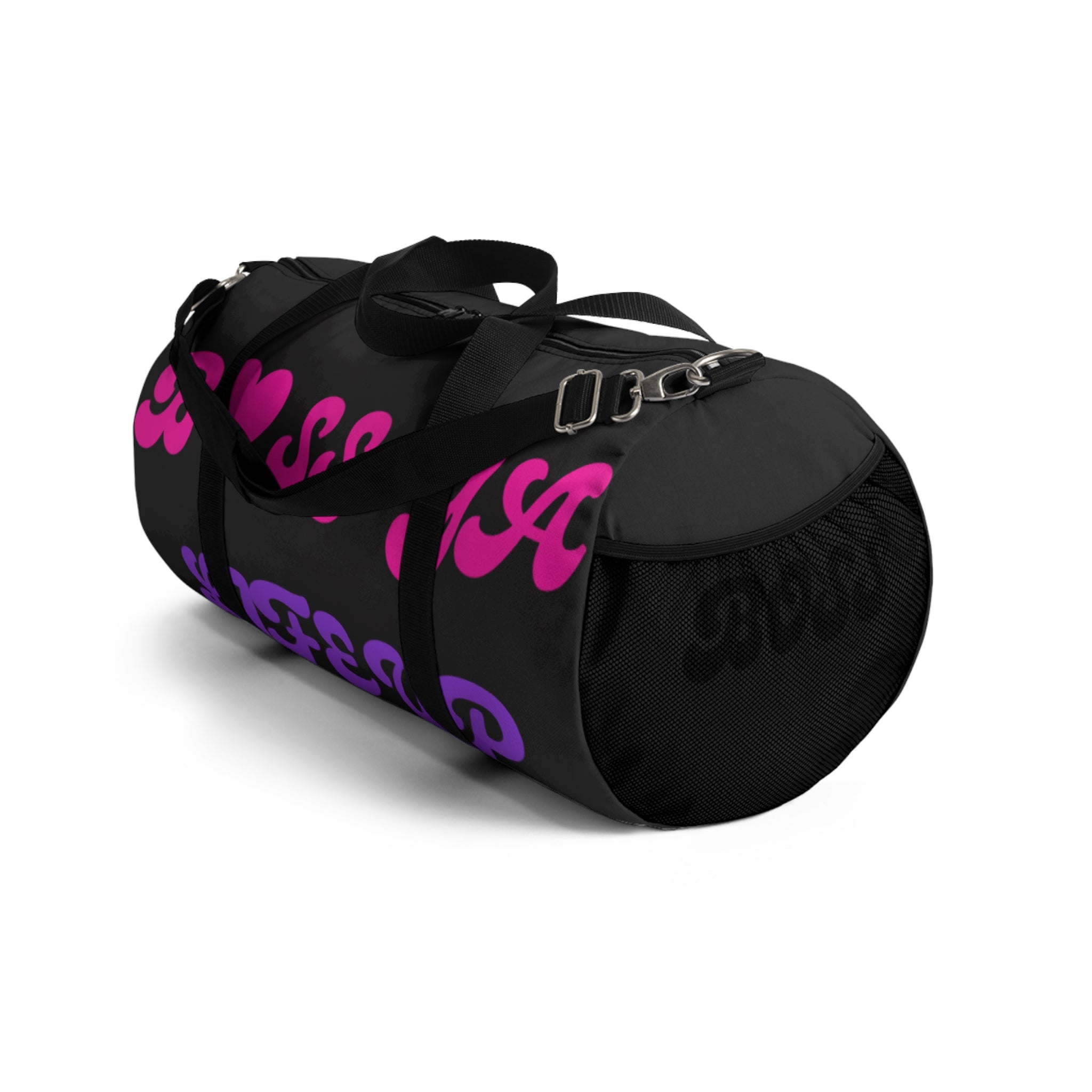Boss Mama Duffle Bag — Pink & Purple 'Boss Mama' Travel Gym Bag
