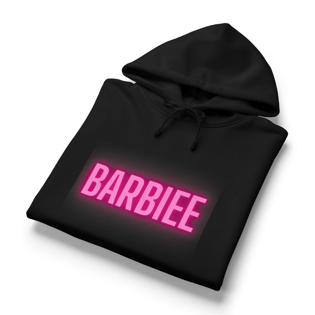Barbiee Pink Neon Hoodie — "The Digital Goat" Graphic Women's Organic Hoodie