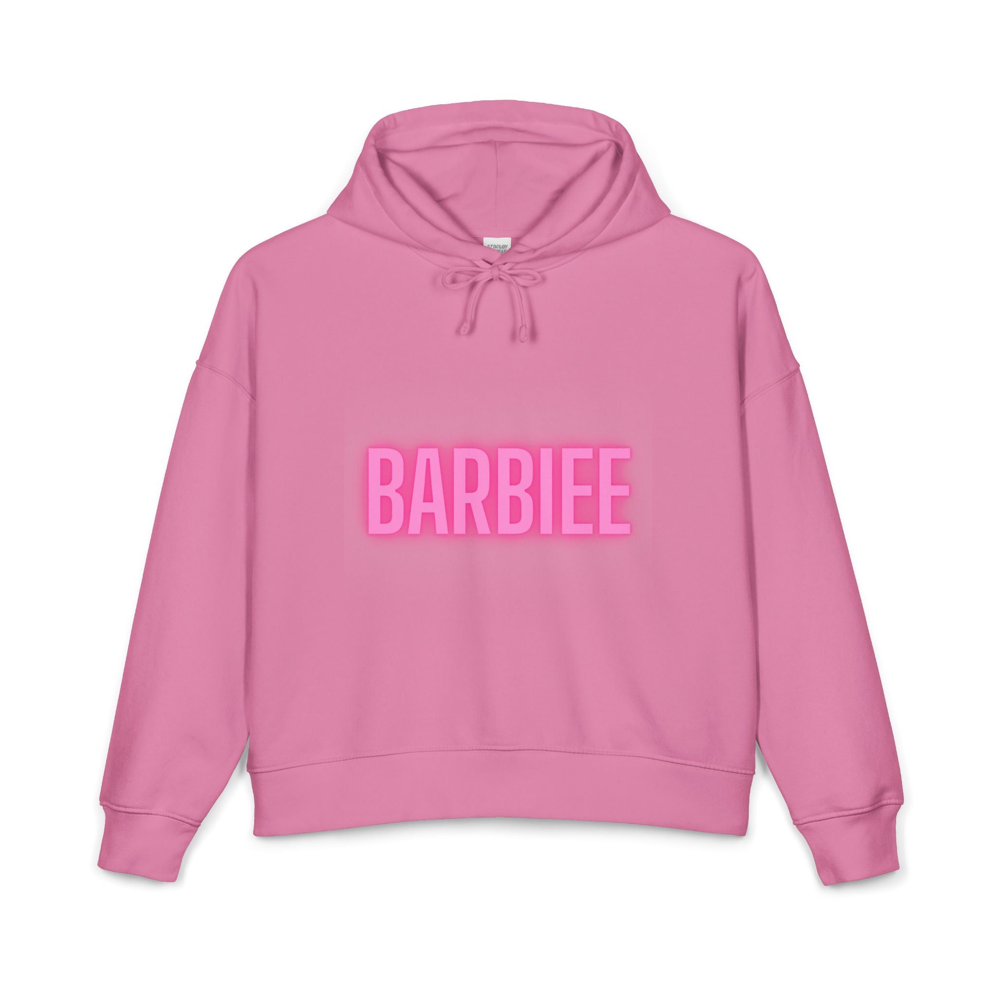 Barbiee Pink Neon Hoodie — "The Digital Goat" Graphic Women's Organic Hoodie