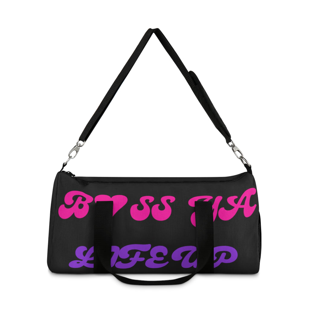 Boss Mama Duffle Bag — Pink & Purple 'Boss Mama' Travel Gym Bag