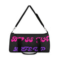 Boss Mama Duffle Bag — Pink & Purple 'Boss Mama' Travel Gym Bag